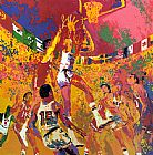 Leroy Neiman Olympic Basketball painting